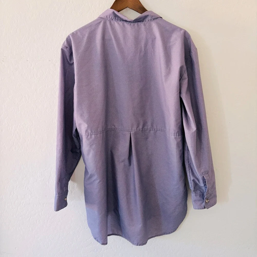 The North Face Stevie Womens XL Purple Sage Dotted Long Sleeve Shirt - Picture 8 of 8